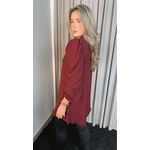 Blusa Boho Manga longa - Vinho - Cod 249