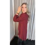 Blusa Boho Manga longa - Vinho - Cod 249