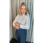 Camisa Feminina Bordada Manga Longa Arabesco - Cod: 255 - Branca