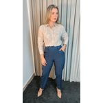 Camisa Feminina Bordada Manga Longa Arabesco - Cod: 255 - Nude