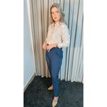 Camisa Feminina Bordada Manga Longa Arabesco - Cod: 255 - Nude