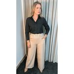 Camisa Feminina Bordada Manga Longa Arabesco - Cod: 255 - Preto