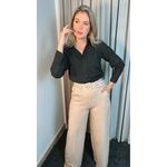Camisa Feminina Bordada Manga Longa Arabesco - Cod: 255 - Preto