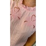 Blusa Feminina Sem Manga Bordada - Rosa - Cod 262