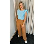 Blusa Feminina Em Lese Bordada - Azul - Cod 254