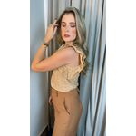 Blusa Feminina Em Lese Bordada - Nude - Cod 254