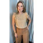 Blusa Feminina Em Lese Bordada - Nude - Cod 254