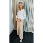 Camisa Feminina Em Lese Bordada Manga Longa - Cod: 263 - Branca