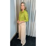 Camisa Feminina Em Lese Bordada Manga Longa - Cod: 263 - Verde