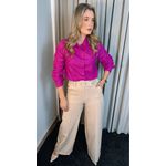 Camisa Feminina Em Lese Bordada Manga Longa - Cod: 263 - Violeta