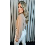 Camisa Feminina Manga Longa - Cod: 245 - Nude