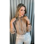 Camisa Feminina Manga Longa - Cod: 245 - Nude