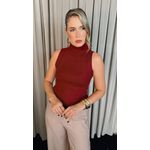 Blusa Básica Em Trico - Marsala - Cod 243