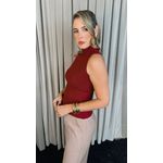 Blusa Básica Em Trico - Marsala - Cod 243