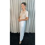 Blusa Feminina Bordada Elegância e Delicadeza em Cada Detalhe - Nude - Cod 239 