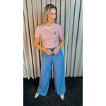 T-shirt Feminina Listrada Delicada - Vermelha - Cod 221 