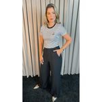 T-shirt Feminina Listrada Delicada - Preta - Cod 221
