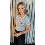 T-shirt Feminina Listrada Delicada - Cinza - Cod 221