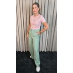 T-shirt Feminina Bordada Laço - Rosa - Cod 227