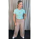 T-shirt Feminina Bordada Laço - Verde- Cod 227