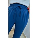 Calça Pantalona Elástico Azul Marinho - Cod 121