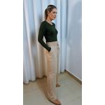 Calça Pantalona Elástico Nude - Cod 121