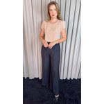 Blusa Feminina Poa Manguinha - Nude - Cod 528