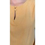 Blusa Feminina Delicada Manguinha - Mostarda - Cod 541