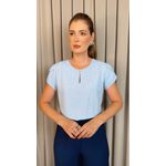Blusa Feminina Delicada Manguinha - Azul - Cod 541
