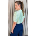 Blusa Feminina Delicada Bordada - Verde - Cod 554