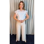 Blusa Feminina Bordada Delicada - Branca - Cod 538