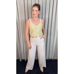 Blusa Feminina Regata Bordada - Verde - Cod 539