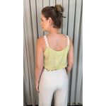 Blusa Feminina Regata Bordada - Verde - Cod 539