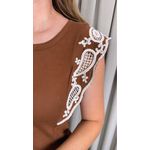 Blusa Feminina Regata Delicada - Marrom - Cod 543