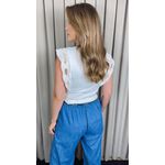 Blusa Feminina Regata Delicada - Branco - Cod 543