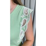 Blusa Feminina Regata Delicada - Verde - Cod 543