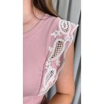 Blusa Feminina Regata Delicada - Rosa - Cod 543