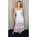 Vestido Feminino Longo Estampado - Cod 546