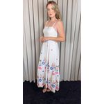 Vestido Feminino Longo Estampado - Cod 546