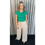 T-shirt Feminina Manga Bordado Cod- 524 - Verde