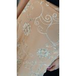 Saia Transpassada Feminina Bordada - Nude -Cod 177