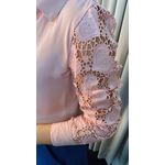 Camisa Manga Longa Feminina Manga Bordada - Cod: 188 - Rosa
