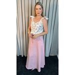 Saia Feminina Alfaiatia Acompanha o Cinto - Cod 158 - Rosa