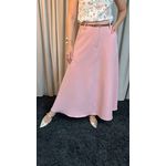 Saia Feminina Alfaiatia Acompanha o Cinto - Cod 158 - Rosa