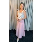 Saia Feminina Alfaiatia Acompanha o Cinto - Cod 158 - Rosa