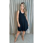 Vestido em Malha Trapezio - Preto