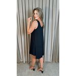 Vestido em Malha Trapezio - Preto