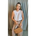 Blusa Classica e Elegante Gola Plisada - Rosa - Cod 187