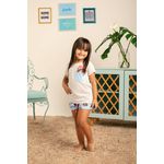 Baby Doll Infantil em Malha com Blusa com Mangas