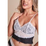 Baby Doll em Suede Estampado com Renda